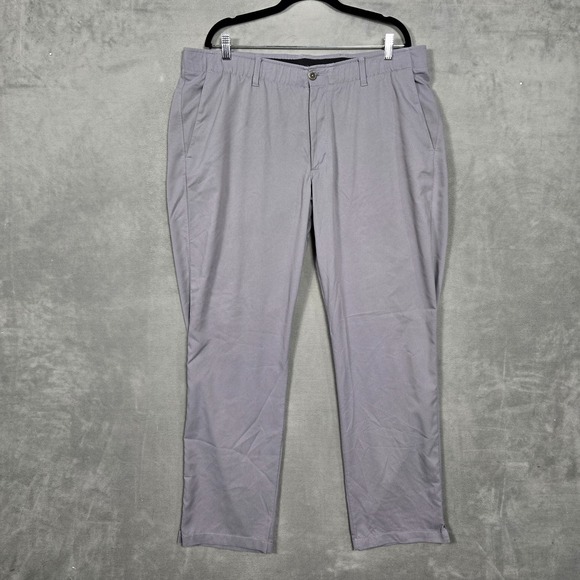 Under Armour Golf Pants Showdown Gray Mens 42x32 performance stretch - Picture 1 of 10